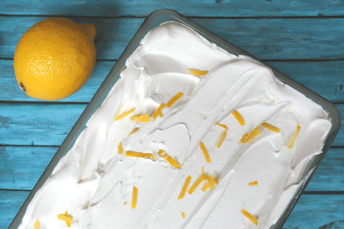 Frosted Lemonade Ice Cream Cake Recipe