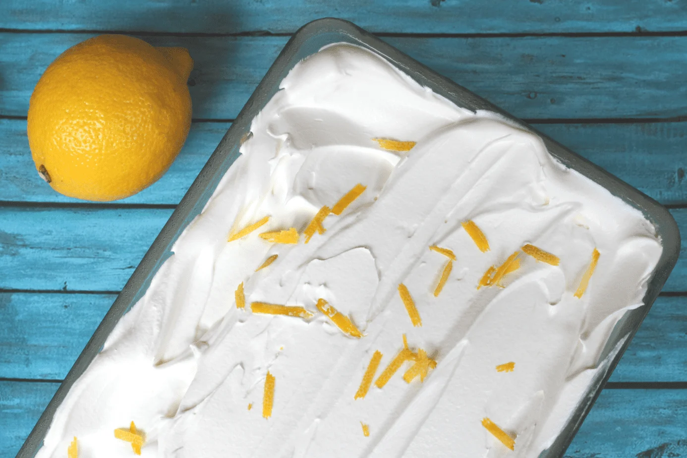 frosted lemonade ice cream cake