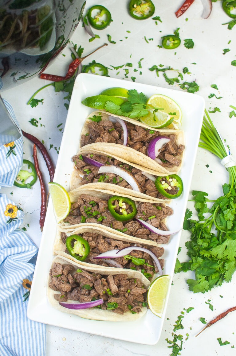 Air Fryer Street Tacos - Delicious Steak Taco Meat in the Air Fryer!