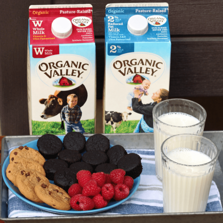 Serve the Best Snack with Organic Milk!
