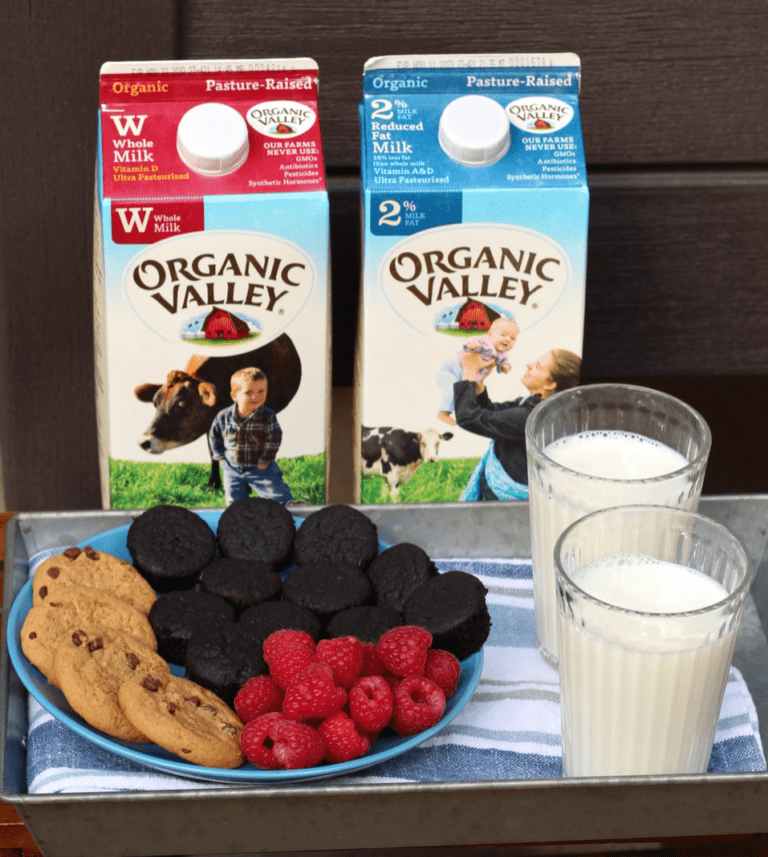 Serve the Best Snack with Organic Milk!