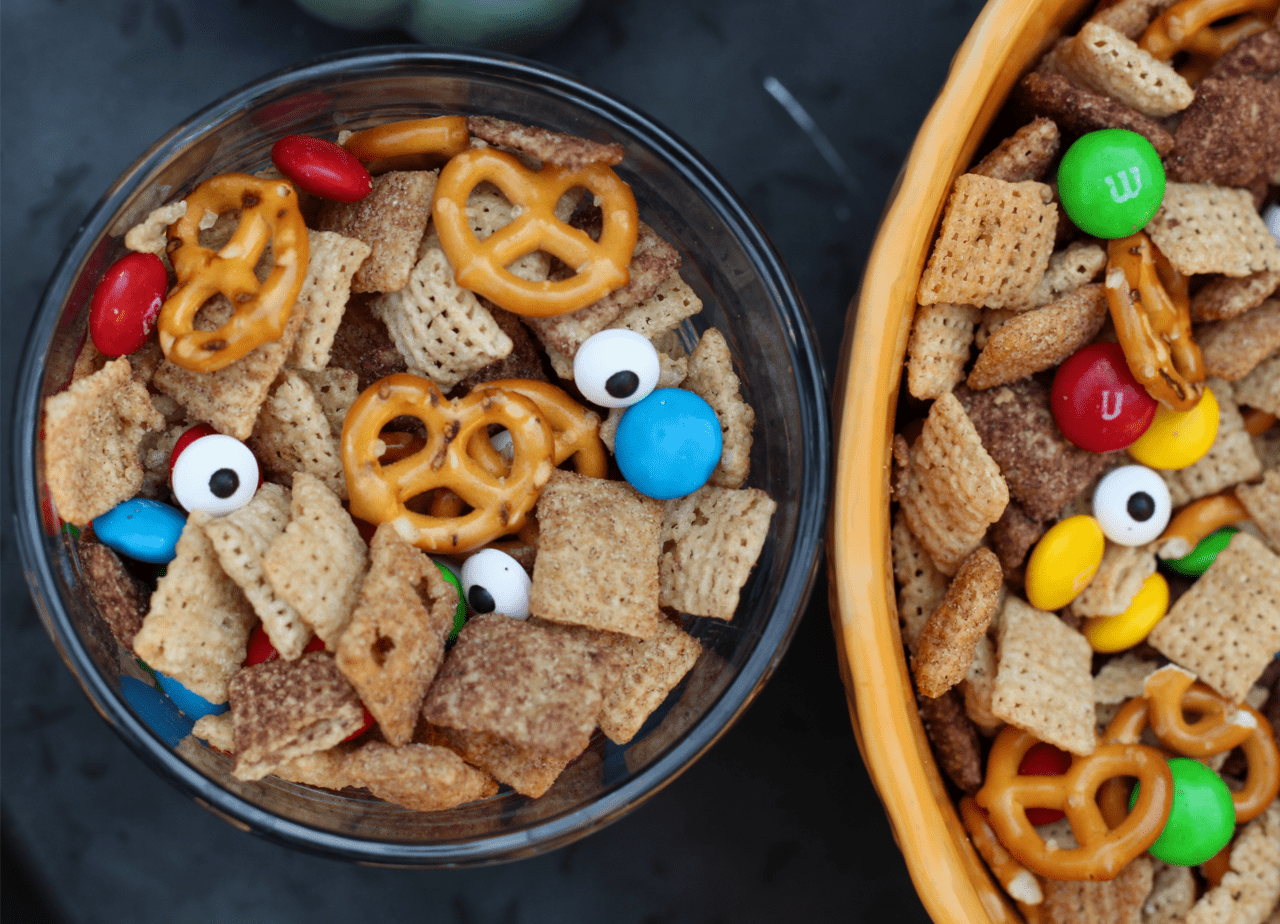 halloween monster chex mix recipe