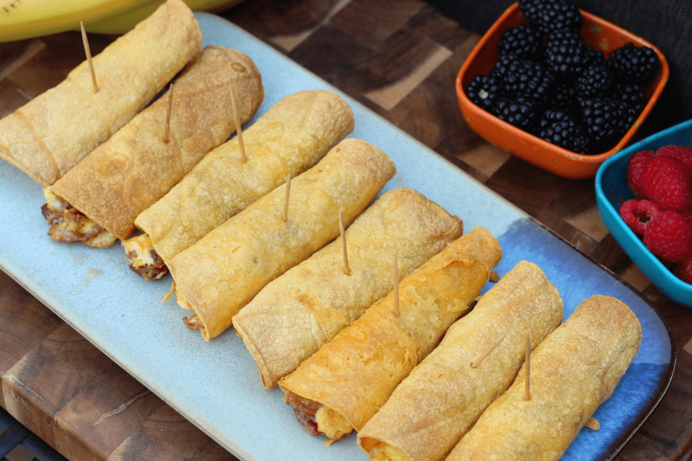 air fryer breakfast taquitos