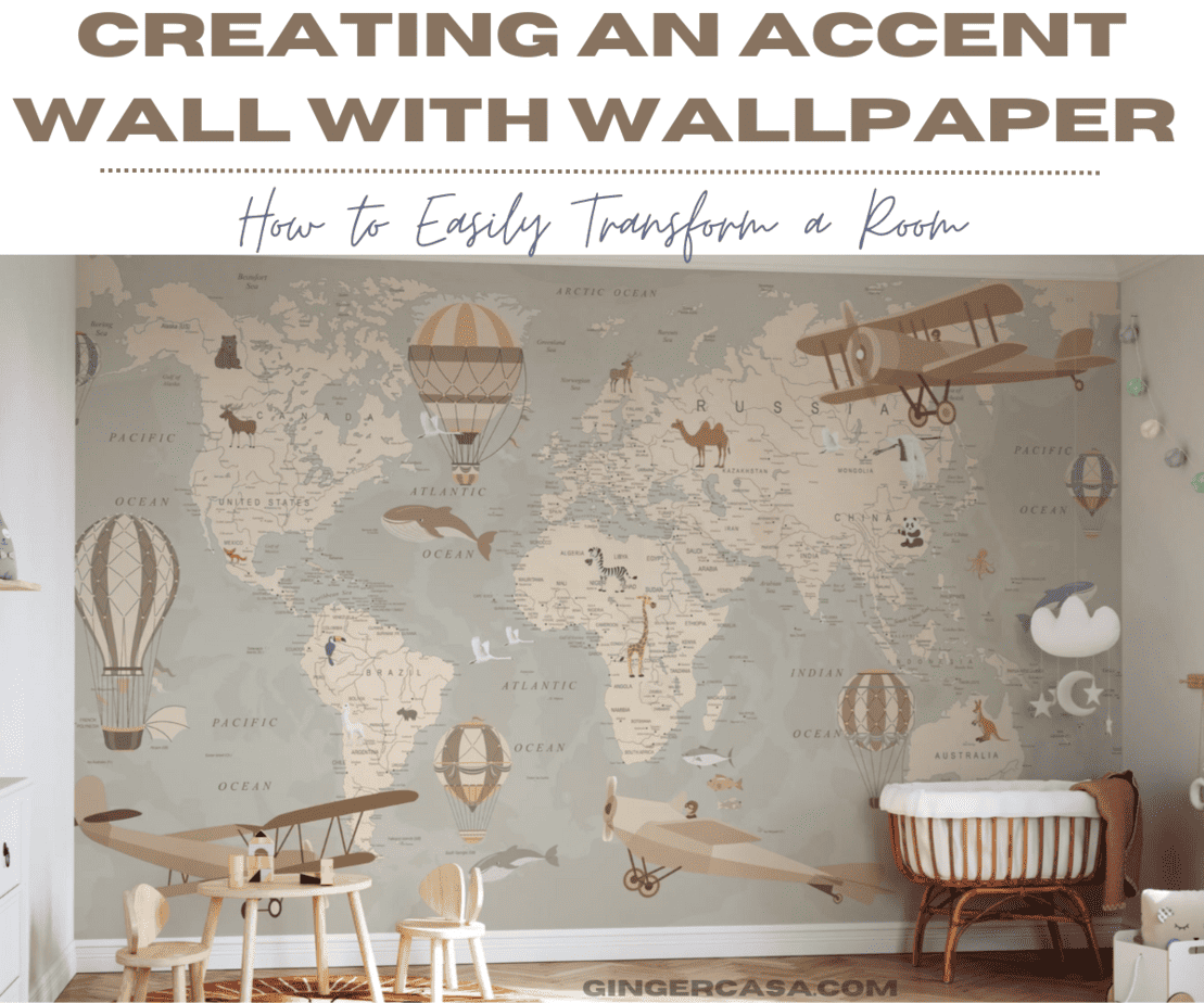 creating an accent wall with wallpaper: how to easily transform a room