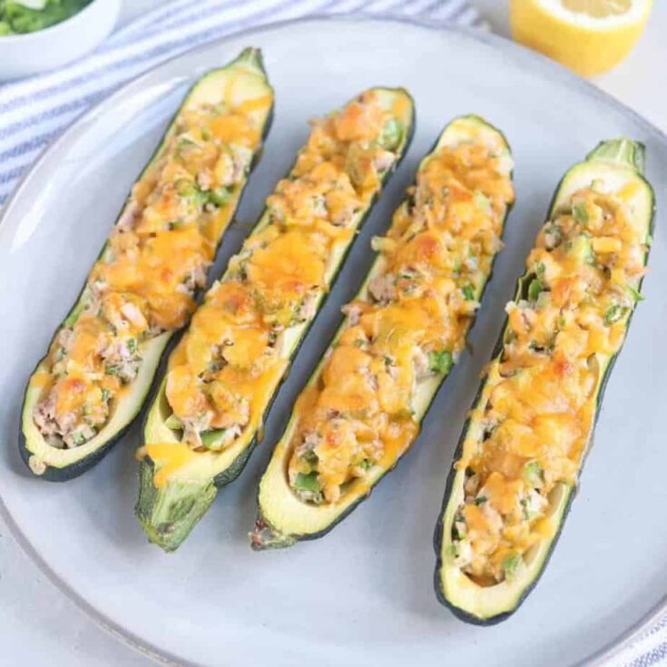 Image for Tuna Melt Zucchini Boats - Keto & Low-Carb