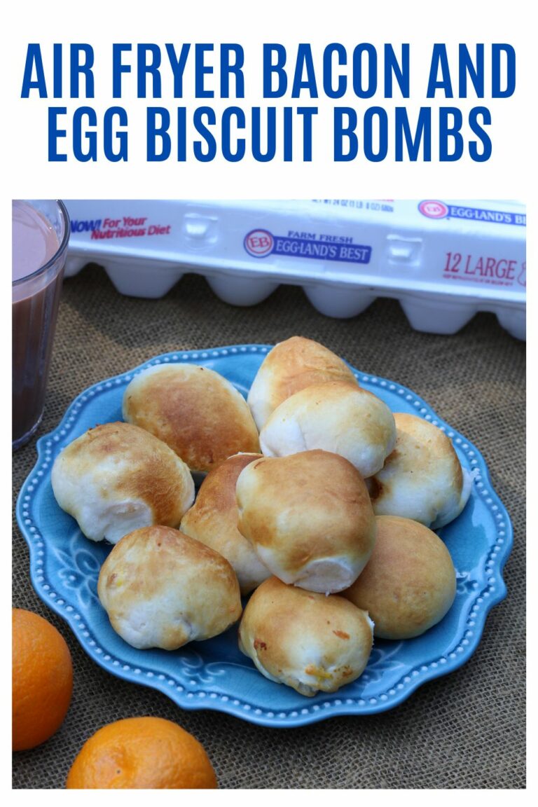 Air Fryer Bacon and Egg Biscuit Bombs