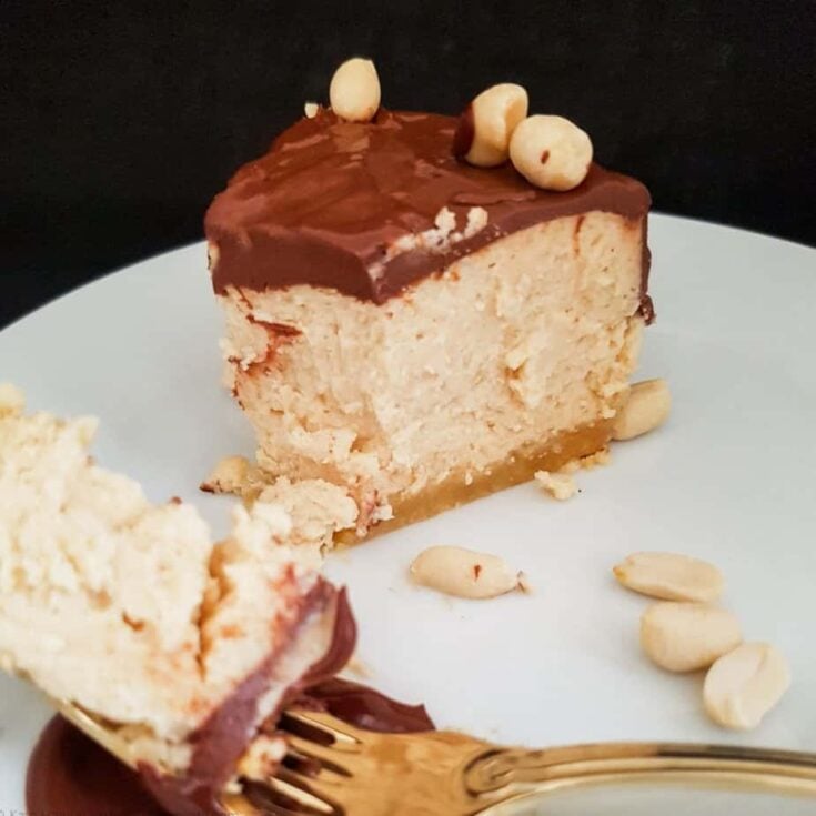 Image for Low Carb Instant Pot Peanut Butter Cheesecake