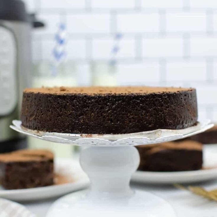 Image for Instant Pot Flourless Chocolate Cake