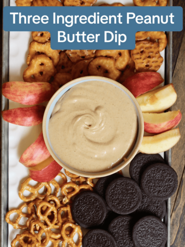 3 Ingredient Peanut Butter Dip