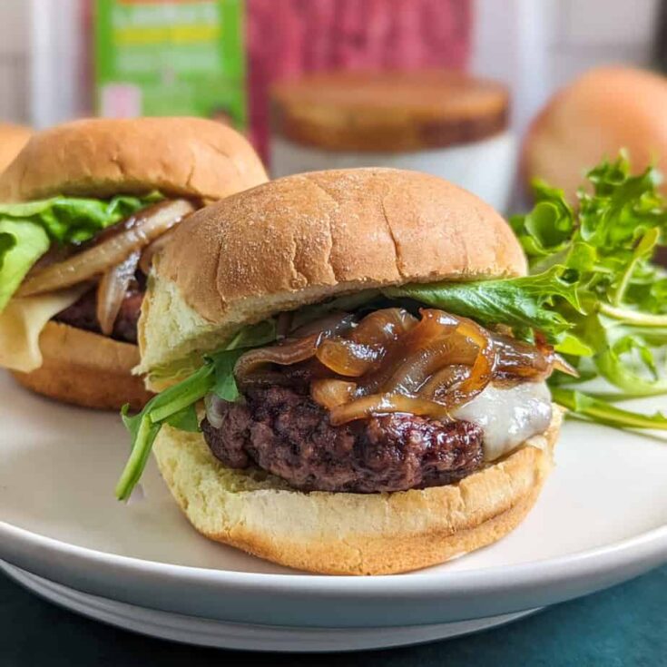 Image for French Onion Air Fryer Sliders - Easy Air Fryer Burger Recipe