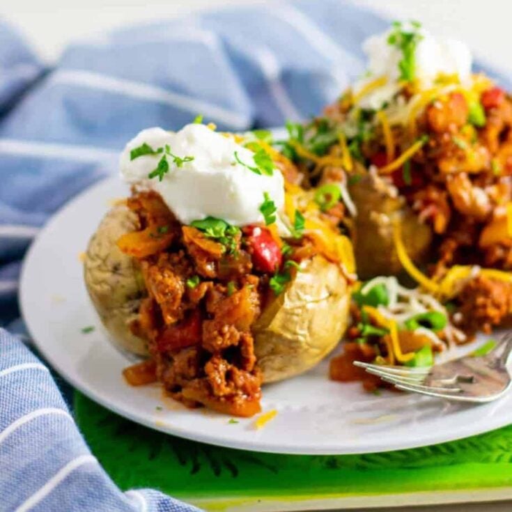Image for Air Fryer Sloppy Joe Stuffed Potatoes