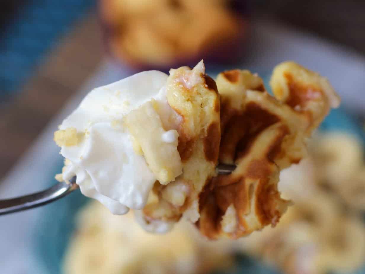 Delicious Banana Pudding Waffles Recipe with Whipped Cream! Ginger Casa