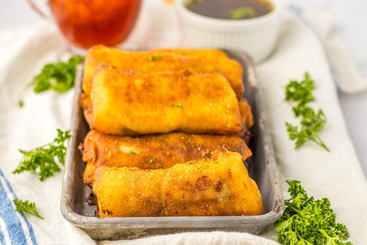 The Best Air Fryer French Dip Egg Rolls Recipe Ginger Casa