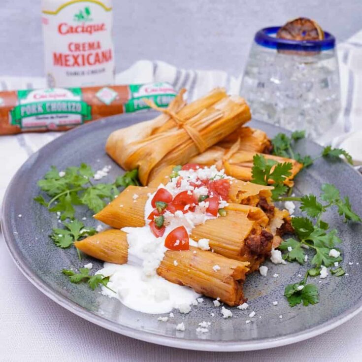 Image for Instant Pot Tamales with Chorizo and Potatoes
