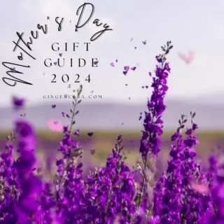 mother's day guide with purple flowers
