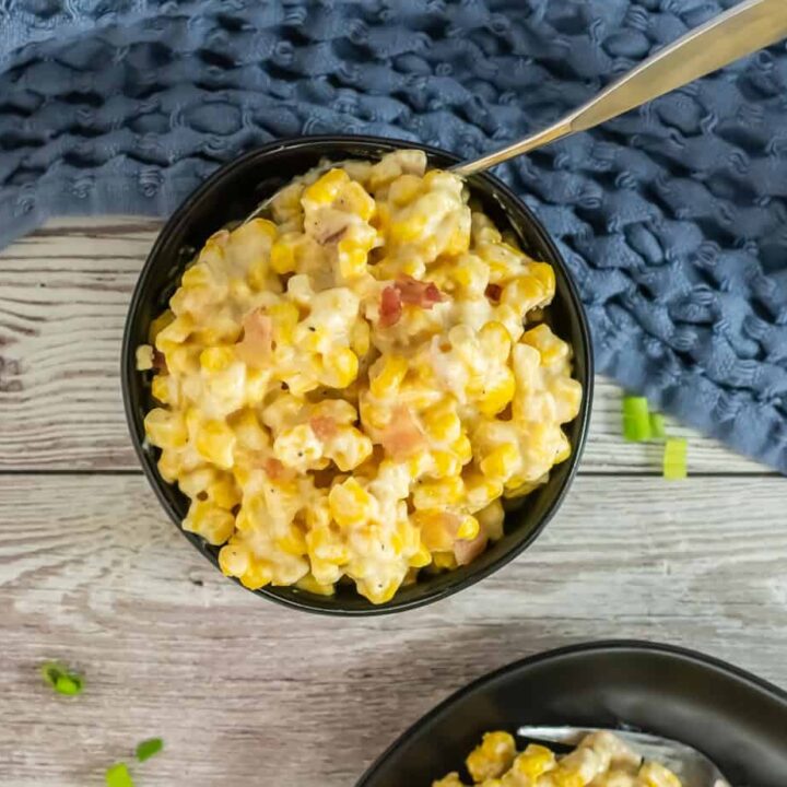 Crock Pot Creamed Corn with Bacon