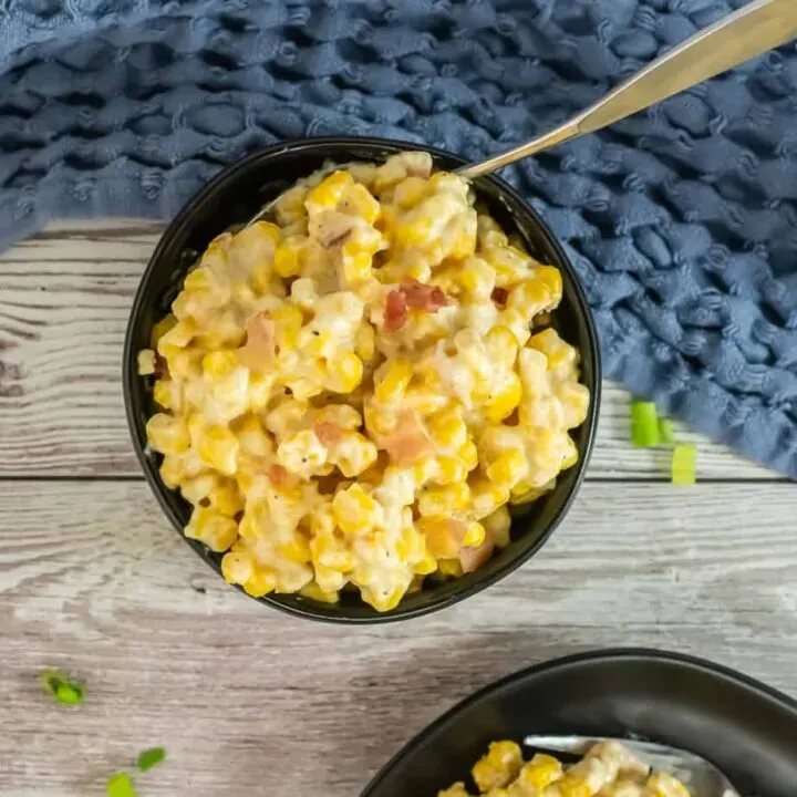 Crock Pot Creamed Corn with Bacon