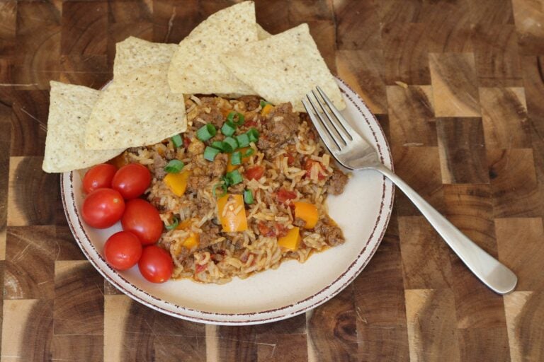 Instant Pot Ground Beef Taco Rice Recipe