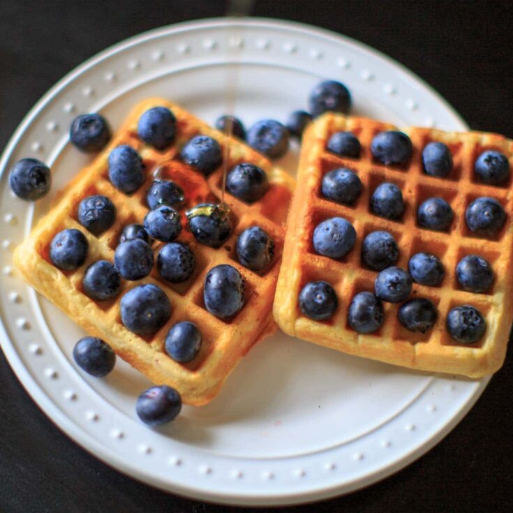 Image for Blueberry and Blood Orange Belgian Lentil Waffles