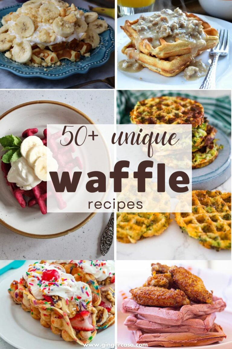 50+ Unique Waffle Recipes - Creative Twists on Classic Waffles - Ginger