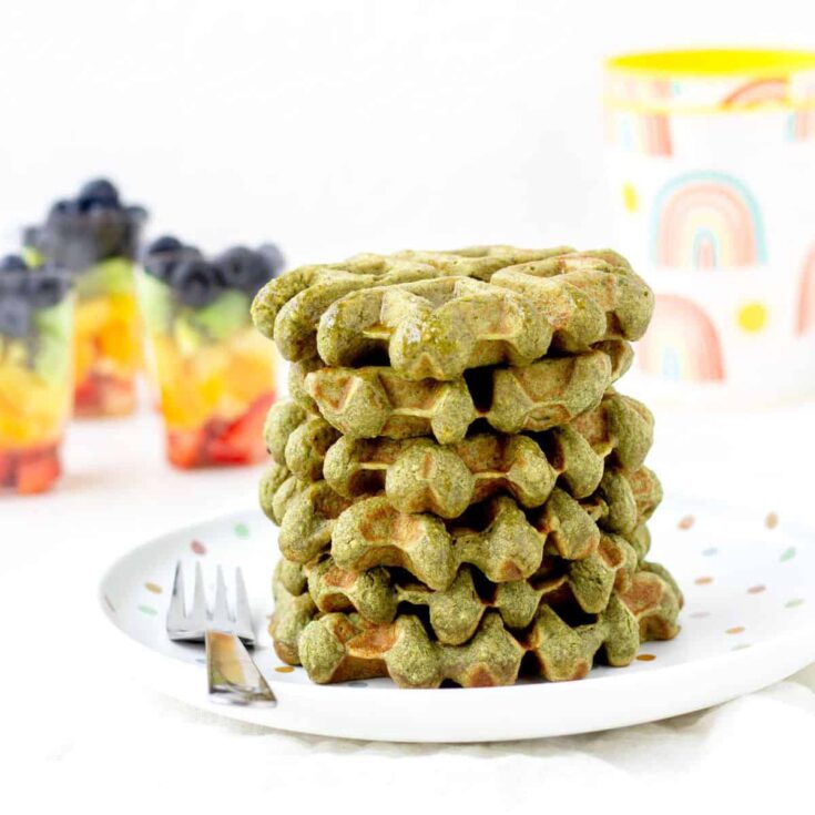 Image for Easy Spinach Banana Waffles