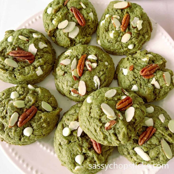 Image for Easy Matcha Cookies Recipe: With White Chocolate