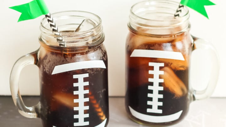 Image for Football Mason Jars for Your Party