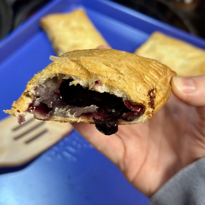Two Ingredient Blueberry Turnovers