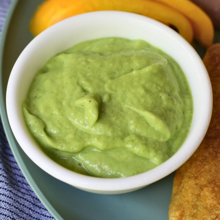 Avocado Tomatillo Blender Salsa