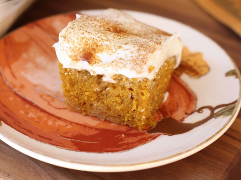 Pumpkin Spice Latte Poke Cake