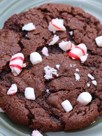 peppermint hot cocoa cookies