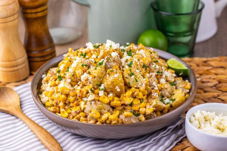 Loaded Mexican Street Corn Potato Salad