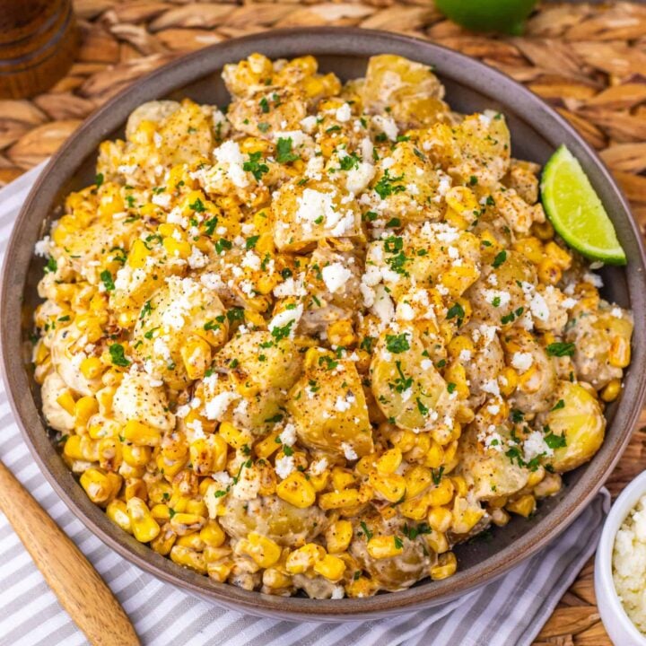 Loaded Mexican Street Corn Potato Salad
