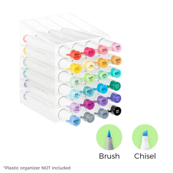 Image for Ohuhu Honolulu² 24 Basic Colors Dual Tips Alcohol Art Markers