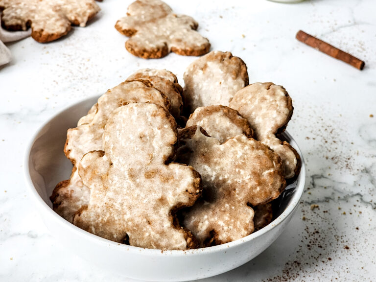 Iced Gingerbread Oatmeal Cookies