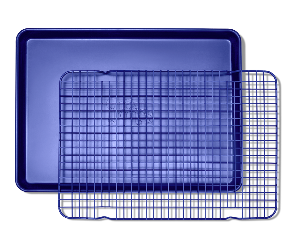 Cookie sheet and rack