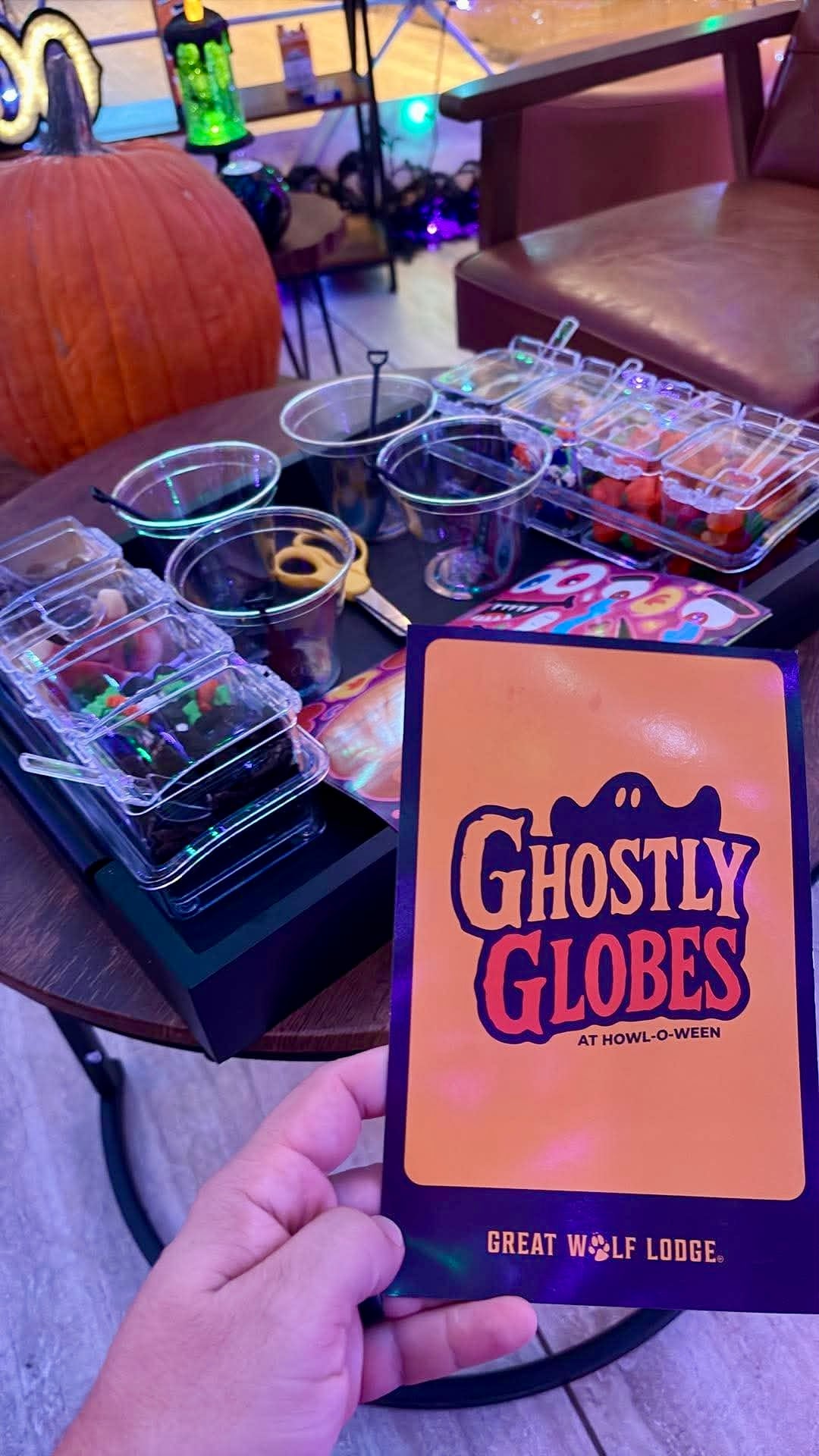 Great Wolf Lodge Halloween snacks at Ghostly Globes

