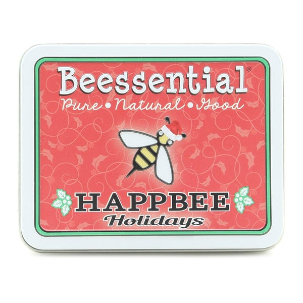 Image for HappBee Holidays Natural Lip Balm Gift Tin – Customizable 5-Pack